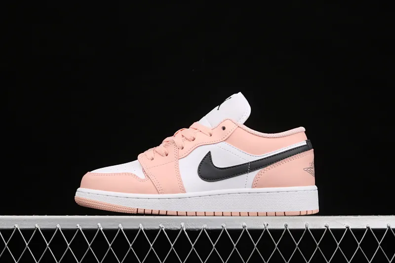 All categories Air Jordan Jordan series basketball shoes Air Jordan 1 Low G version pure original Air Jordan 1 Low AJ1 Joe 1 Arctic pink low-top basketball shoes 553560-800